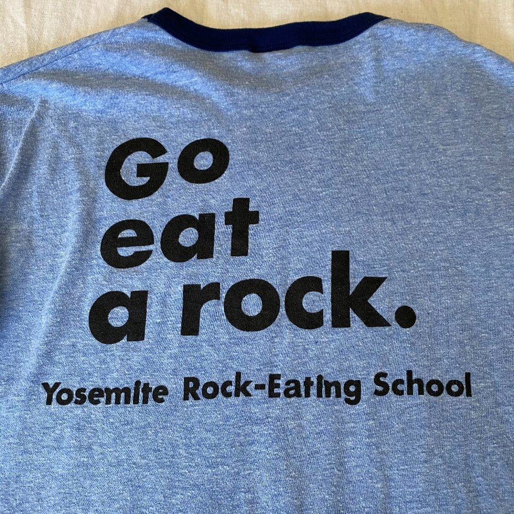 Vintage Yosemite "Go Eat a Rock" Ringer t-shirt